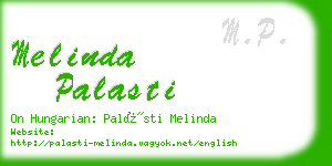 melinda palasti business card